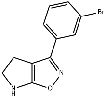 4H-Pyrrolo[3,2-d]isoxazole,3-(3-bromophenyl)-5,6-dihydro-(9CI) 구조식 이미지