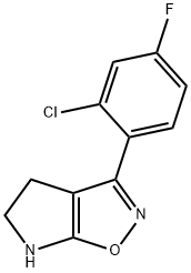 4H-Pyrrolo[3,2-d]isoxazole,3-(2-chloro-4-fluorophenyl)-5,6-dihydro-(9CI) 구조식 이미지