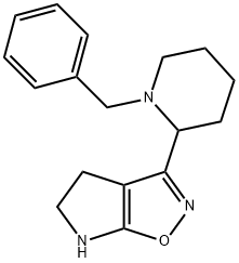 4H-Pyrrolo[3,2-d]isoxazole,5,6-dihydro-3-[1-(phenylmethyl)-2-piperidinyl]-(9CI) Structure