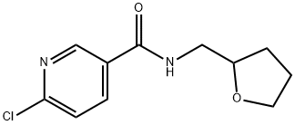 3-Pyridinecarboxamide,6-chloro-N-[(tetrahydro-2-furanyl)methyl]-(9CI) 구조식 이미지