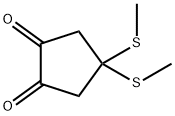 1,2-Cyclopentanedione,4,4-bis(methylthio)-(9CI) Structure