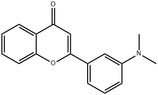 4H-1-Benzopyran-4-one,2-[3-(dimethylamino)phenyl]-(9CI) 구조식 이미지
