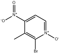2-BroMo-3-메틸-4-니트로피리딘1-옥사이드 구조식 이미지