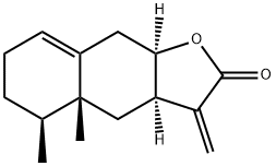 (3aR)-3aα,4,4a,5,6,7,9,9aα-Octahydro-4aβ,5β-dimethyl-3-methylenenaphtho[2,3-b]furan-2(3H)-one 구조식 이미지