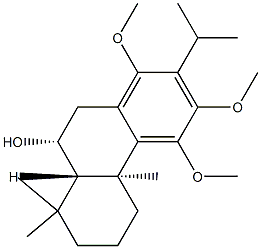 (4bS,8aβ,9α)-4b,5,6,7,8,8a,9,10-Octahydro-1,3,4-trimethoxy-4bα,8,8-trimethyl-2-isopropyl-9-phenanthrenol Structure