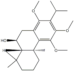 (4bS,8aβ,9β)-4b,5,6,7,8,8a,9,10-Octahydro-1,3,4-trimethoxy-4bα,8,8-trimethyl-2-isopropyl-9-phenanthrenol Structure