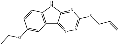 2H-1,2,4-Triazino[5,6-b]indole,8-ethoxy-3-(2-propenylthio)-(9CI) Structure