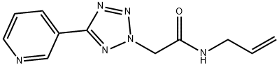 2H-Tetrazole-2-acetamide,N-2-propenyl-5-(3-pyridinyl)-(9CI) 구조식 이미지