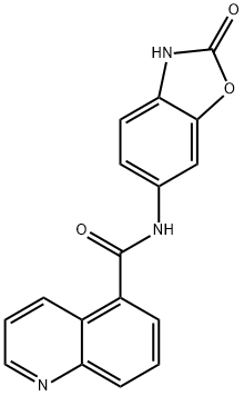 5-Quinolinecarboxamide,N-(2,3-dihydro-2-oxo-6-benzoxazolyl)-(9CI) 구조식 이미지
