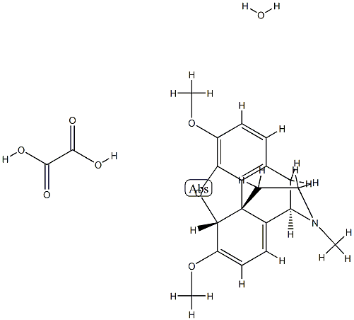 Thebaine bioxalate monohydrate Structure