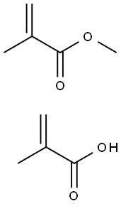 2-Propenoic acid, 2-methyl-, polymer with methyl 2-methyl-2-propenoate, ammonium salt 구조식 이미지