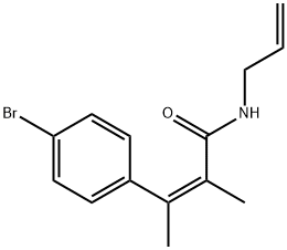 (Z)-N-Allyl-4-bromo-α,β-dimethylcinnamamide Structure