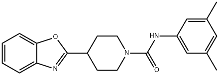 1-Piperidinecarboxamide,4-(2-benzoxazolyl)-N-(3,5-dimethylphenyl)-(9CI) Structure