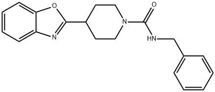 1-피페리딘카르복사미드,4-(2-벤족사졸릴)-N-(페닐메틸)-(9CI) 구조식 이미지