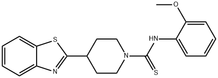 1-Piperidinecarbothioamide,4-(2-benzothiazolyl)-N-(2-methoxyphenyl)-(9CI) 구조식 이미지