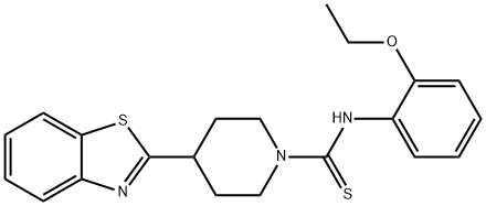 1-Piperidinecarbothioamide,4-(2-benzothiazolyl)-N-(2-ethoxyphenyl)-(9CI) 구조식 이미지