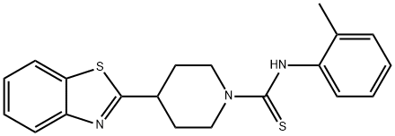 1-Piperidinecarbothioamide,4-(2-benzothiazolyl)-N-(2-methylphenyl)-(9CI) 구조식 이미지