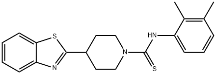 1-Piperidinecarbothioamide,4-(2-benzothiazolyl)-N-(2,3-dimethylphenyl)-(9CI) 구조식 이미지