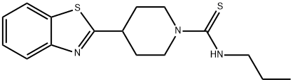 1-피페리딘카르보티오아미드,4-(2-벤조티아졸릴)-N-프로필-(9CI) 구조식 이미지