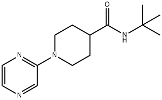 4-Piperidinecarboxamide,N-(1,1-dimethylethyl)-1-pyrazinyl-(9CI) 구조식 이미지