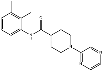 4-Piperidinecarboxamide,N-(2,3-dimethylphenyl)-1-pyrazinyl-(9CI) 구조식 이미지
