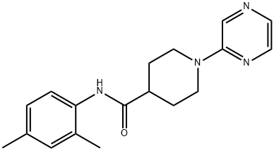 4-Piperidinecarboxamide,N-(2,4-dimethylphenyl)-1-pyrazinyl-(9CI) 구조식 이미지