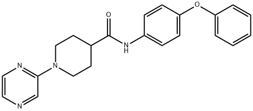 4-Piperidinecarboxamide,N-(4-phenoxyphenyl)-1-pyrazinyl-(9CI) 구조식 이미지