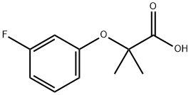 Propanoic acid, 2-(3-fluorophenoxy)-2-Methyl- Structure