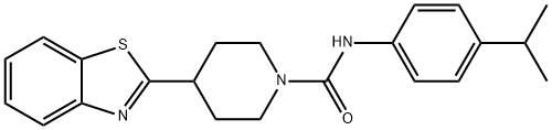 1-Piperidinecarboxamide,4-(2-benzothiazolyl)-N-[4-(1-methylethyl)phenyl]-(9CI) 구조식 이미지