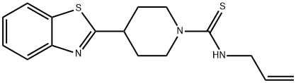 1-Piperidinecarbothioamide,4-(2-benzothiazolyl)-N-2-propenyl-(9CI) Structure
