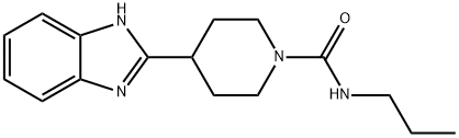 1-Piperidinecarboxamide,4-(1H-benzimidazol-2-yl)-N-propyl-(9CI) 구조식 이미지