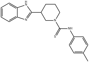 1-Piperidinecarbothioamide,3-(1H-benzimidazol-2-yl)-N-(4-methylphenyl)-(9CI) Structure