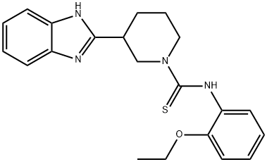 1-Piperidinecarbothioamide,3-(1H-benzimidazol-2-yl)-N-(2-ethoxyphenyl)-(9CI) 구조식 이미지