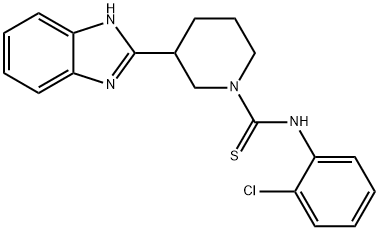 1-Piperidinecarbothioamide,3-(1H-benzimidazol-2-yl)-N-(2-chlorophenyl)-(9CI) 구조식 이미지