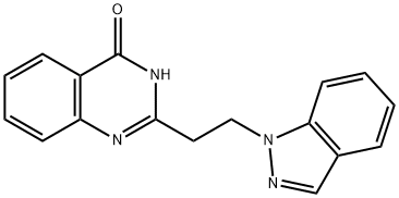 4(1H)-Quinazolinone,2-[2-(1H-indazol-1-yl)ethyl]-(9CI) 구조식 이미지