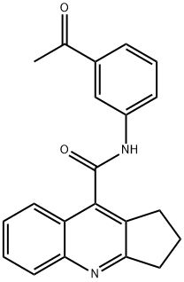 1H-Cyclopenta[b]quinoline-9-carboxamide,N-(3-acetylphenyl)-2,3-dihydro-(9CI) 구조식 이미지
