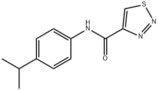 1,2,3-Thiadiazole-4-carboxamide,N-[4-(1-methylethyl)phenyl]-(9CI) Structure