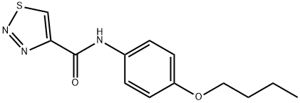 1,2,3-Thiadiazole-4-carboxamide,N-(4-butoxyphenyl)-(9CI) 구조식 이미지
