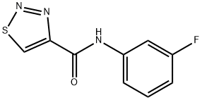 1,2,3-Thiadiazole-4-carboxamide,N-(3-fluorophenyl)-(9CI) Structure