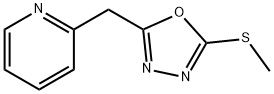 Pyridine,2-[[5-(methylthio)-1,3,4-oxadiazol-2-yl]methyl]-(9CI) 구조식 이미지