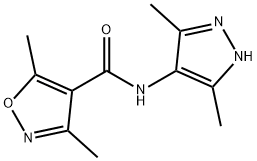 4-Isoxazolecarboxamide,N-(3,5-dimethyl-1H-pyrazol-4-yl)-3,5-dimethyl-(9CI) Structure