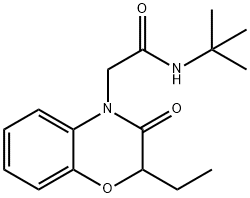 4H-1,4-Benzoxazine-4-acetamide,N-(1,1-dimethylethyl)-2-ethyl-2,3-dihydro-3-oxo-(9CI) Structure