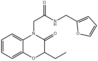 4H-1,4-Benzoxazine-4-acetamide,2-ethyl-N-(2-furanylmethyl)-2,3-dihydro-3-oxo-(9CI) 구조식 이미지