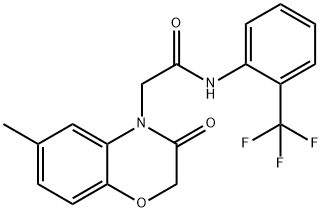 4H-1,4-Benzoxazine-4-acetamide,2,3-dihydro-6-methyl-3-oxo-N-[2-(trifluoromethyl)phenyl]-(9CI) 구조식 이미지