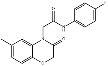 4H-1,4-Benzoxazine-4-acetamide,N-(4-fluorophenyl)-2,3-dihydro-6-methyl-3-oxo-(9CI) Structure