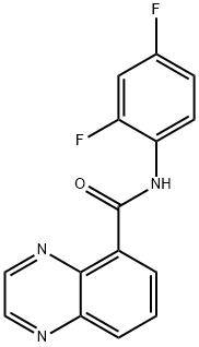 5-Quinoxalinecarboxamide,N-(2,4-difluorophenyl)-(9CI) Structure