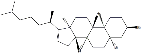 3α,5-Dibromo-5β-cholestane 구조식 이미지