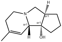 1H-Cyclopent[a]indolizin-9b(6H)-ol,2,3,3a,4,7,9a-hexahydro-8-methyl-,(3aR,9aS,9bS)-rel-(9CI) 구조식 이미지
