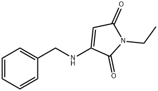 1H-Pyrrole-2,5-dione,1-ethyl-3-[(phenylmethyl)amino]-(9CI) 구조식 이미지