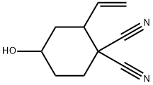 1,1-Cyclohexanedicarbonitrile,2-ethenyl-4-hydroxy-(9CI) Structure